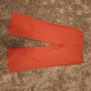 Twill Wide Leg Coral Pants "Oprah Favorite"